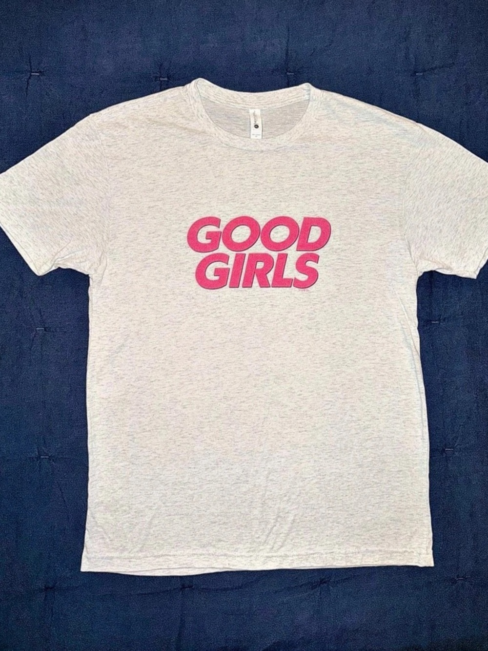 NBCUniversal Good Girls Logo T-Shirt Gray & Pink